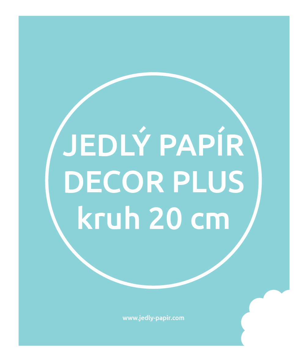 Jedlý papír Decor Plus - kruhový 20 cm