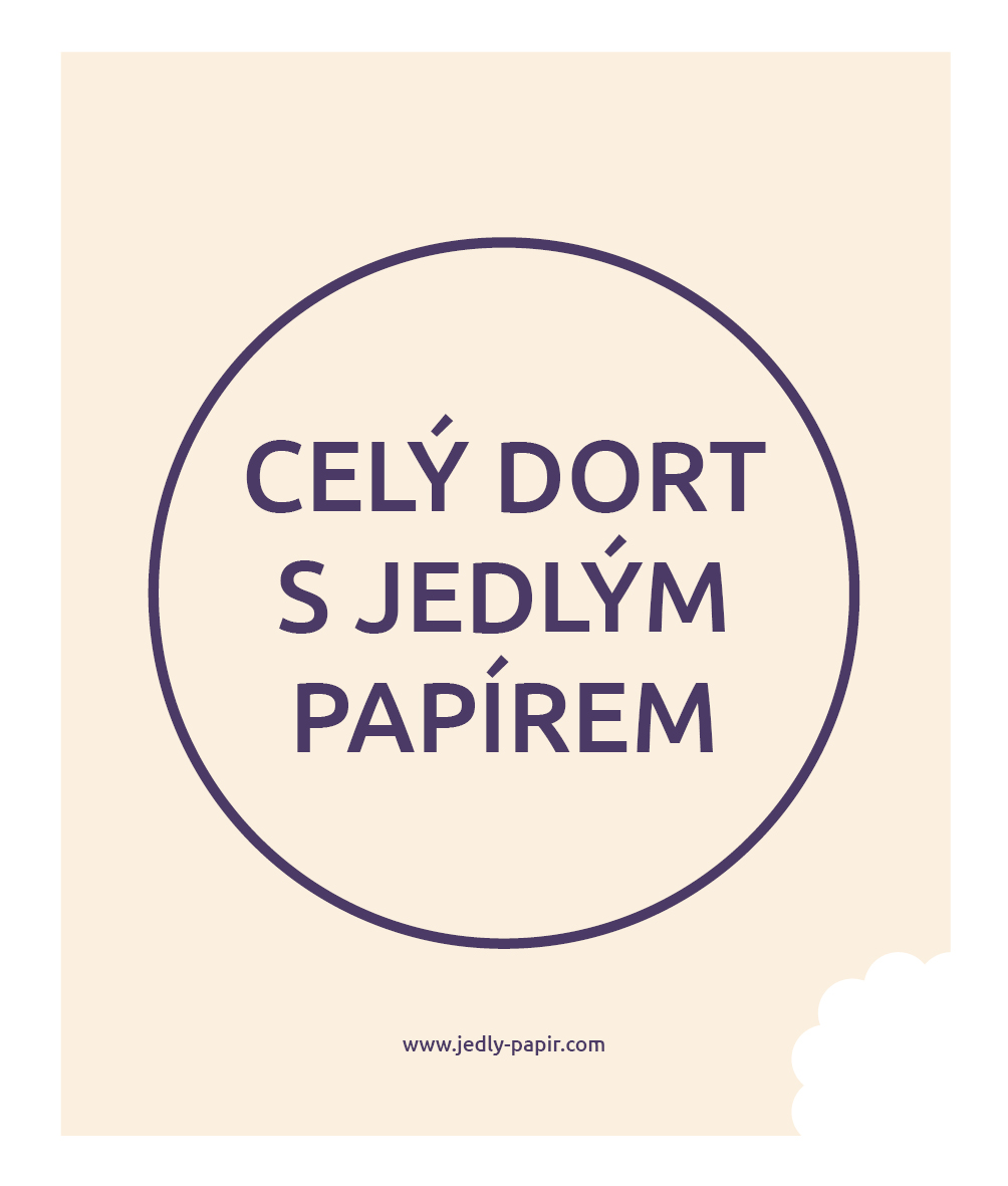 Dort s jedlým foto papírem